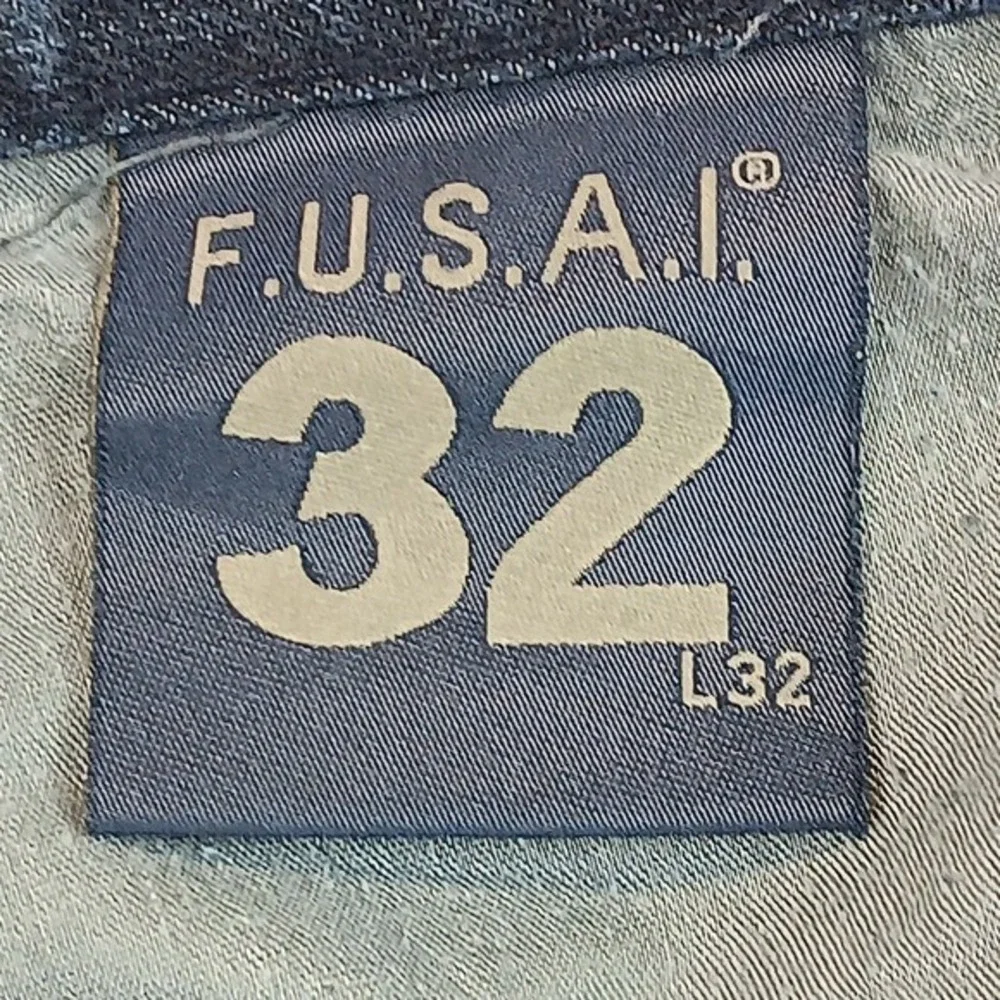 F.U.S.A.I. 1997 Mens 32x32 Straight Leg Dark Wash Denim‎ Jeans